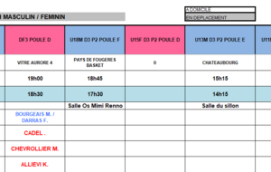 Planning du 11 Avril 2026