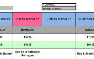 Planning du 16 Mai 2026