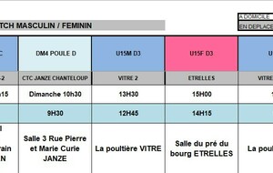 Planning du 17 et 18 Octobre 2026