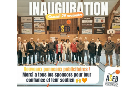 Inauguration des panneaux publicitaires